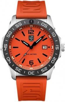 Luminox Pacific Diver 44mm Diver Watch with Orange Dial and Strap