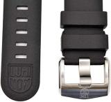 Luminox Genuine Carbon Seal 3800 Series 24mm Gray Watch Band Strap Rubber w 2Pins