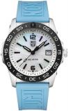 Luminox Men's Mother of Pearl Dial Light Blue Rubber Band Sea Pacific Diver Ripp...