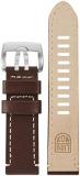 Luminox Men's Brown & Beige Leather 23mm Strap 1801 Field Series Stainless Steel...