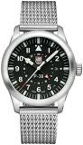 Luminox P-38 Lightning XA.9522 Mens Watch 42mm - Pilot Watch in Silver/Black Date Function Second Time Zone 100m Water Resistant Sapphire Glass