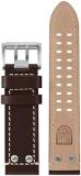 Brown Leather Strap (1800 Field Land Series) - 23mm 23mm / Brown/Silver Stainles...