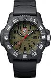 Luminox Master Carbon Seal XS.3813.L Mens Watch 46mm - Military Diving Watch in Black/Green Date Function 300m Water Resistant Sapphire Glass