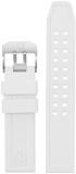 Luminox Men's White 3057 WO Navy SEAL Colormark 23mm Silicone Watch Band