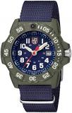 Luminox Navy Seal XS.3503.ND.L Mens Watch 45mm - Military Dive Watch in Blue/Green Date Function 200m Water Resistant