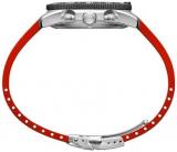 Luminox Mens Black Dial Red Rubber Band Ronda Z60 Watch