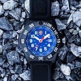 Luminox Navy Seal XS.3503.F Mens Watch 45mm - Military Dive Watch in Black/Blue Date Function 200m Water Resistant