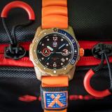 Luminox Bear Grylls Survival ECO Rule of 3 XB.3729.ECO Mens Watch 42mm - Military Watch in Orange/Brown/Black Date Function 200m Water Resistant