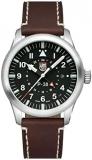 Luminox P-38 Lightning XA.9521 Mens Watch 42mm - Pilot Watch in Brown/Black Date Function Second Time Zone 100m Water Resistant Sapphire Glass