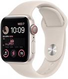 Apple Watch SE (2nd Gen) [GPS + Cellular 40mm] Smart Watch w/Starlight Aluminum Case & Starlight Sport Band - S/M. Fitness & Sleep Tracker, Crash Detection, Heart Rate Monitor, Water Resistant