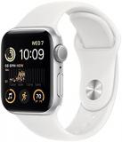 Apple Watch SE (2nd Gen) [GPS 40mm] Smart Watch w/Silver Aluminum Case & White Sport Band - M/L. Fitness & Sleep Tracker, Crash Detection, Heart Rate Monitor, Retina Display, Water Resistant