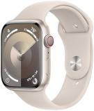 Apple Watch Series 9 [GPS + Cellular 45mm] Smartwatch with Starlight Aluminum Ca...