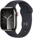 Apple Watch Series 9 [GPS + Cellular 41mm] Smartwatch with Graphite Stainless St...