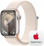 Apple Watch Series 9 GPS 41mm Starlight Aluminum Case with Starlight Sport Loop ...