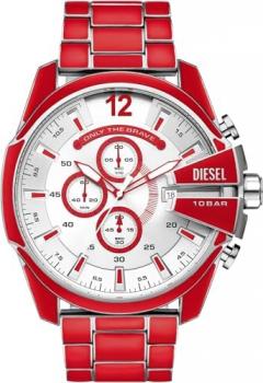 Diesel Men's Watch Mega Chief, Chronograph Movement, Stainless Steel Watch with a 51mm case Size