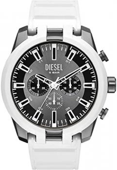 Diesel Watch for Men Split Quartz/Chrono movement 51mm case size with a Silicone strap DZ4631, Strap