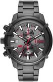 Diesel Griffed Men's Watch Chronograph Movement Stainless Steel Case 48mm with Stainless Steel Bracelet DZ4586, DZ4586
