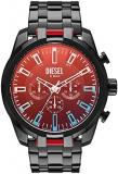 Diesel Men's Split Chronograph Watch, Stainless Steel Watch with Stainless Steel Bracelet, Case Size 51mm