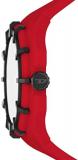 Diesel Men's 51mm Framed Quartz Lightweight Nylon and Silicone Three-Hand Watch, Color: Red (Model: DZ1989)