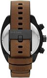 Diesel Men's DZ4317 Overflow Analog Display Quartz Movement Brown Watch