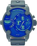 Diesel Men's 46mm Little Daddy Quartz Stainless Steel and Leather Chronograph Wa...