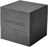 Diesel Men's 46mm Little Daddy Quartz Stainless Steel and Leather Chronograph Watch, Color: Black (Model: DZ7257)