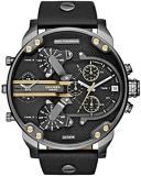 Diesel Men's 57mm Mr. Daddy 2.0 Quartz Stainless Steel and Leather Chronograph W...