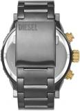 Diesel DZ4614 Gray Dial Gunmetal Stainless Steel Bracelet Men's 51mm Double Down 2.0 Chronograph Watch