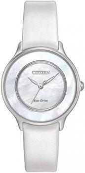 Citizen Citizen Eco – Drive em0381 – 03d Ladies Mother – Of – Pearl White Watch [parallel import goods]