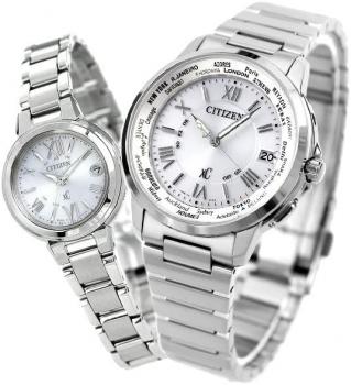 Citizen CB1020-54A ES9430-54A Crosssea Wristwatch, Couple, Radio-Solar, Couple, Anniversary, Men's, Women’s