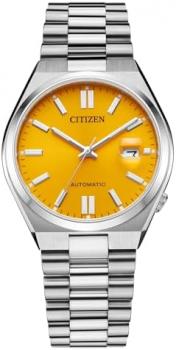 Citizen Eco-Drive Tsuyosa Yellow Dial and Stainless Steel Bracelet Watch 40mm NJ0150-56Z
