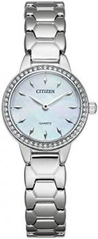 Citizen Quartz Womens Watch, Stainless Steel, Crystal