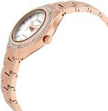 Citizen Womens Analogue Eco-Drive Watch with a Stone Set Bezel and a Stainless Steel Strap