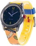 CITIZEN Smile Solar Watch &#34;SK∞ Escate x Q & Q SmileSolar&#34; Calendar Model, yellow