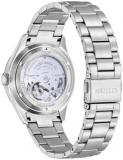 CITIZEN NH8391-51E Record Label Watch Men's Automatic Automatic Stainless Steel Silver Black, Bracelet Type