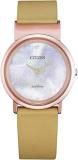 Citizen White Mother of Pearl Dial Ladies Watch EG7073-16Y