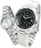 Citizen CB1020-54E ES9430-54A Crosssea Wristwatch, Radio Solar, Couple, Anniversary, Men's, Women's