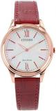 Citizen EM0413-17D Eco-Drive Mother of Pearl Leather Strap Ladies Watch (Cal.E03...