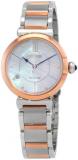 Citizen L Series Eco-Drive Mother of Pearl Dial Two-Tone Ladies Watch EM1074-82D