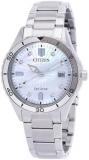 Citizen Marine Lady Eco-Drive Crystal Mother of Pearl Dial Watch FE6170-88D