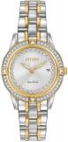 Citizen Eco-Drive Women's FE1154-57A Silhouette Crystal Watch, Bracelet Type