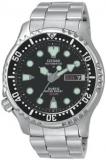 Citizen NY0040-50E Promaster Men's Dive Watch 200m Automatic Movement, Black/Multicoloured, Bracelet