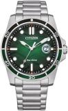 Citizen Marine 1810 Eco-Drive Green Dial Men's Watch AW1811-82X