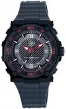 Q and Q Men Sport Adventure Analog Water Resistant Watch, Black, Classic