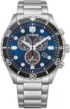 Citizen Eco-Drive Chrono Sporty-Aqua Chronograph Blue Dial Men's Watch AT2560-84...
