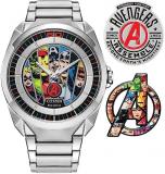Citizen Men's Eco-Drive Marvel Avengers Silver Stainless Steel Watch and Pin Gif...