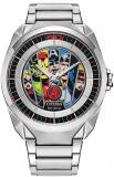 Citizen Men's Eco-Drive Marvel Avengers Silver Stainless Steel Watch and Pin Gift Set, Avengers 60th Anniversary (Model: AW2080-64W)