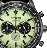 Citizen Eco-Drive Chronograph Green Dial Men's Watch CA4505-21X