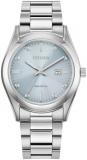 Citizen Eco-Drive Sport Luxury Diamond Blue Dial Stainless Steel Watch 33mm - EW2700-54L