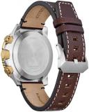 Citizen Eco-Drive Promaster Skyhawk A-T Grey Dial and Brown Leather Strap Watch | 45mm | JY8084-09H